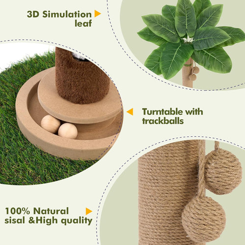 Katzenkratzbaum Mit Spielzeug – 90 Cm Premium Kratzbaum