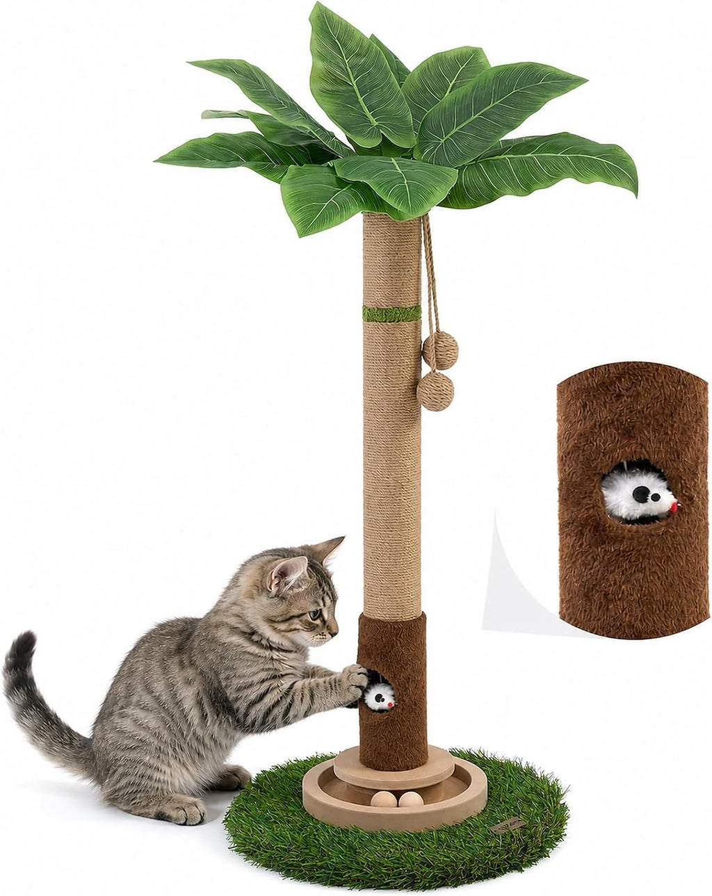 Katzenkratzbaum Mit Spielzeug – 90 Cm Premium Kratzbaum
