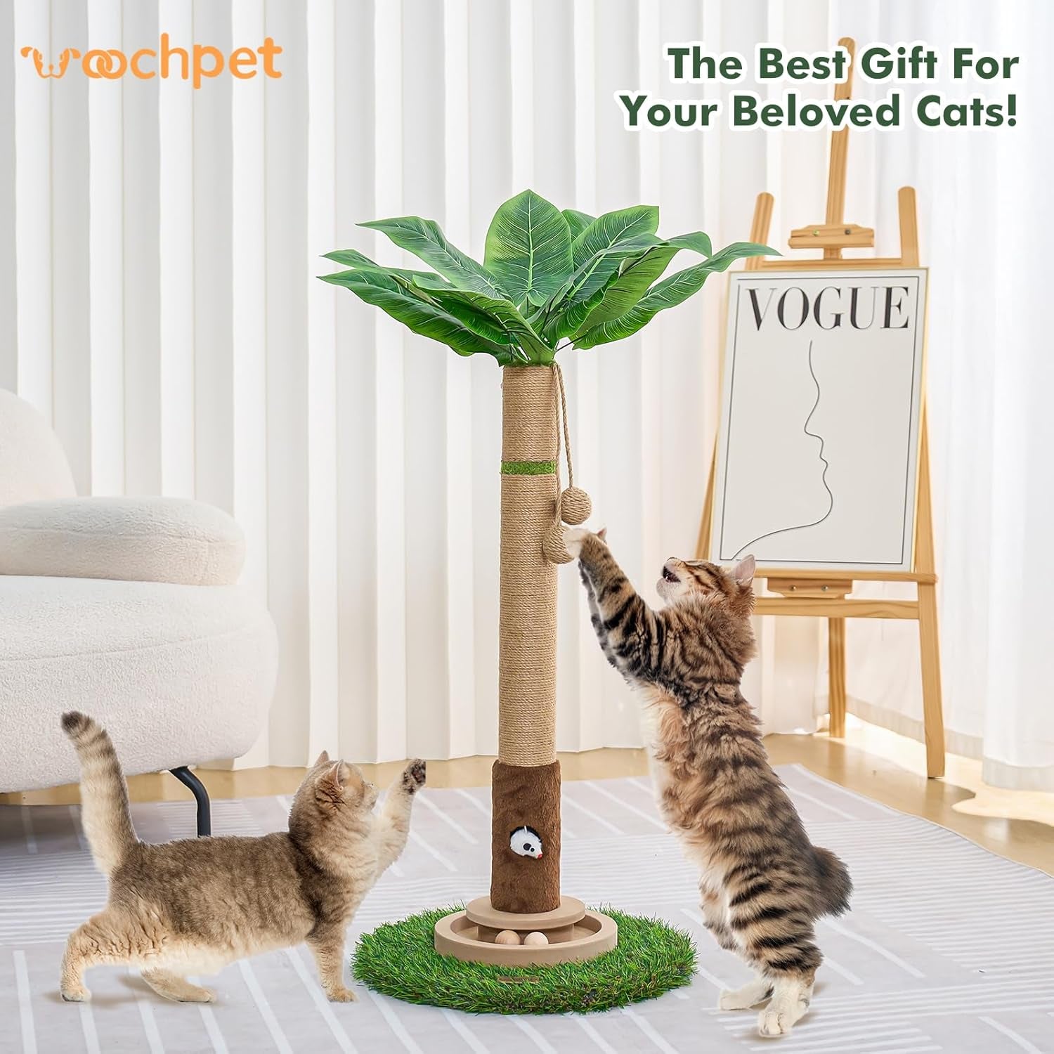 Katzenkratzbaum Mit Spielzeug – 90 Cm Premium Kratzbaum