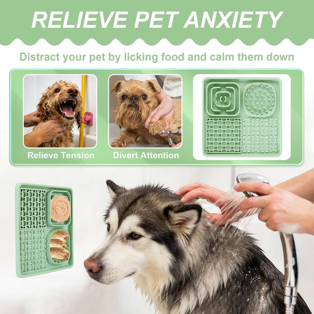 Schleckmatte Hund & Katze – Anti-Stress Leckpad Mit Saugnäpfen